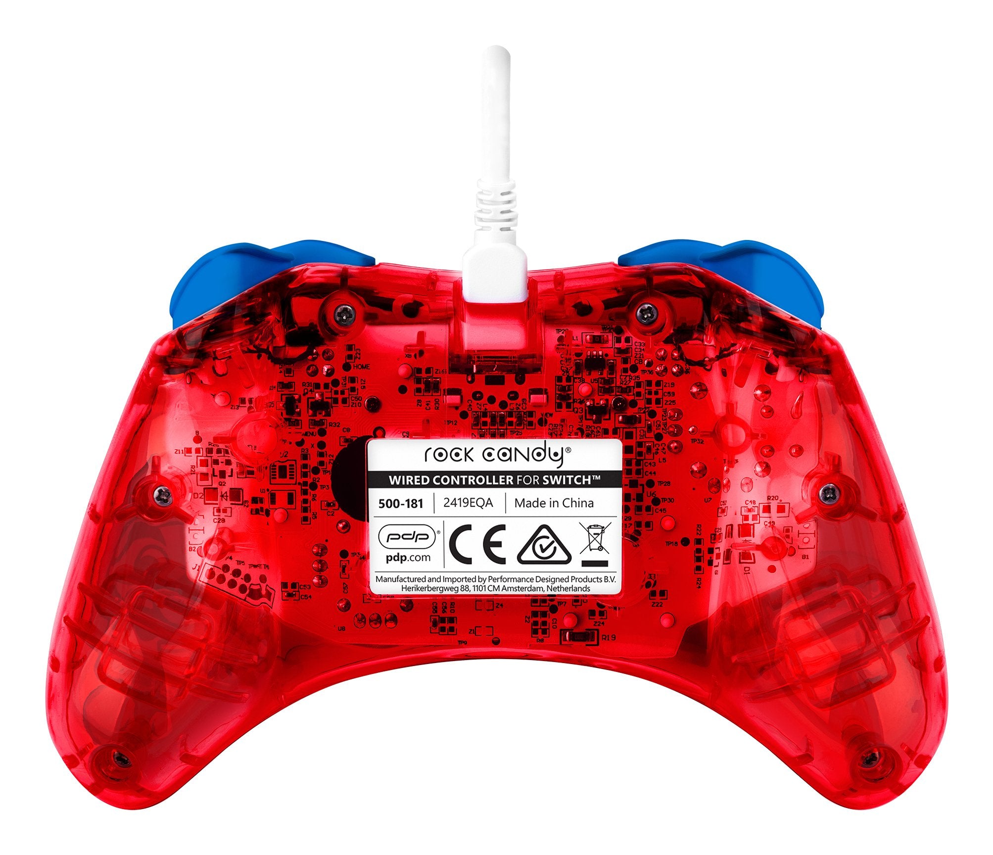 EAN 708056068295 - PDP Rock Candy: Mario Punch Rojo, Translúcido USB Gamepad Analógico/Digital Nintendo Switch, Nintendo Swit imagen 2
