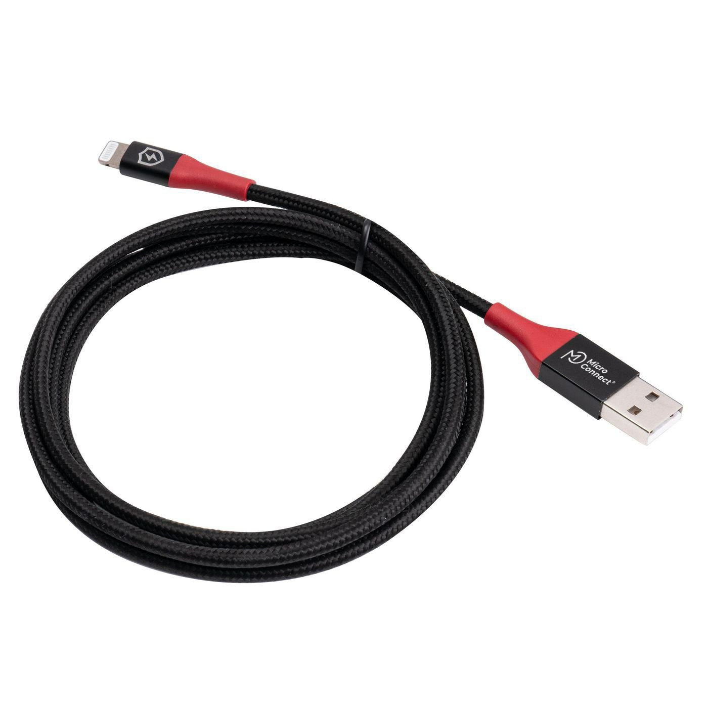 Microconnect Mc-Alightning-Sc Cable De Conector Lightning 1,5 M Negro