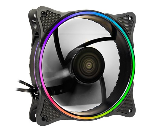 Ventilador Adicional Inter-Tech 120mm Rgb Para X-908 Y X-608 Bl.