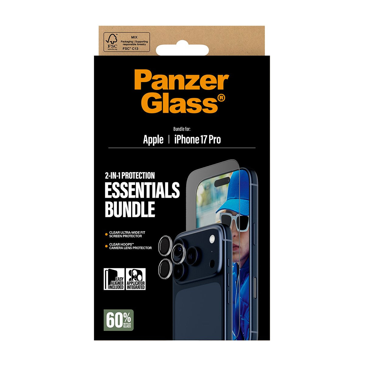EAN 5715685031472 - PanzerGlass ® 2-in-1 Essentials Bundle iPhone 17 Pro Protector de pantalla Apple 1 pieza(s) imagen 3