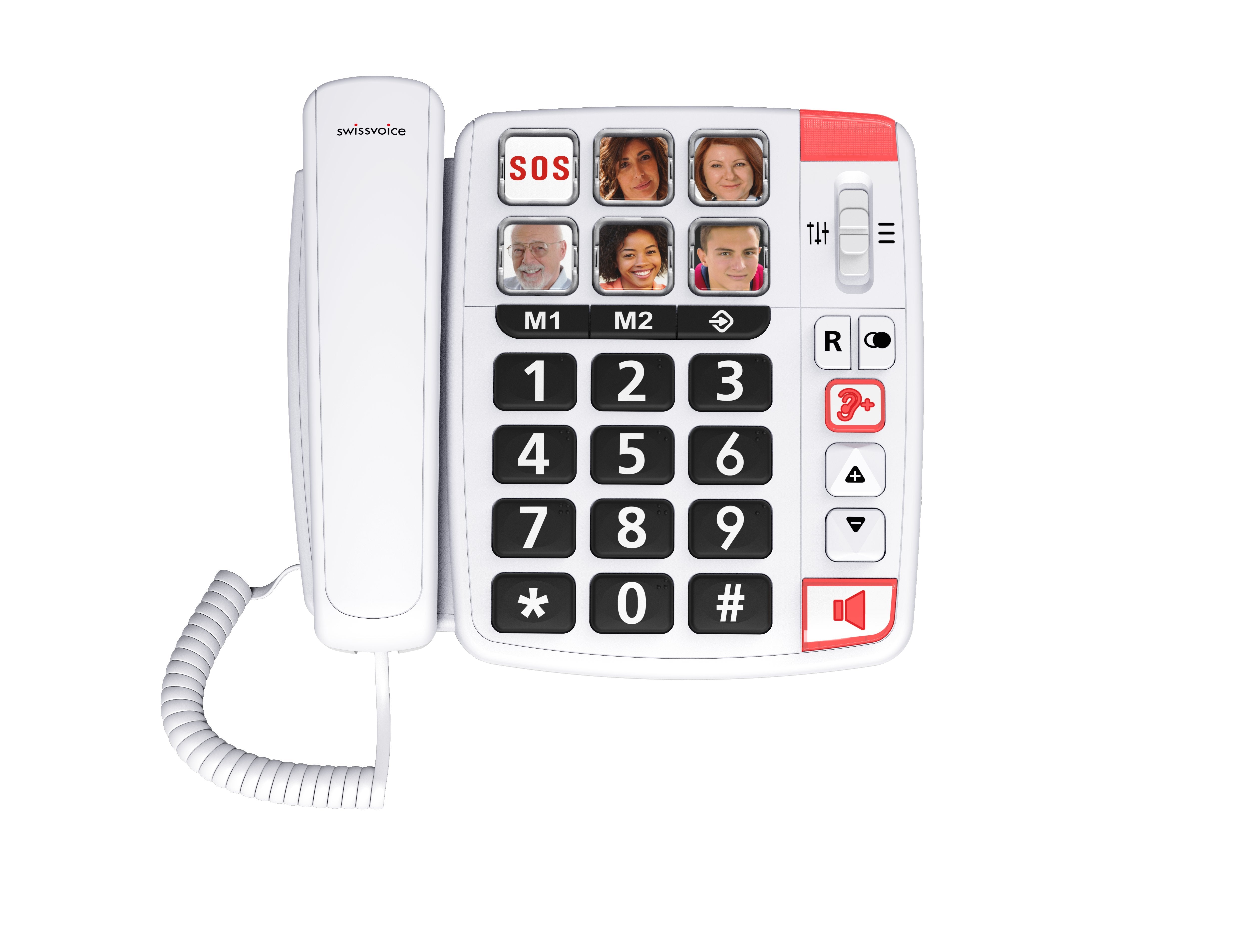 Teléfono Senior Con Cable Xtra1110 Blanco Swissvoice Teléfono Senior Con Cable Swissvoice Xtra1110 Blanco