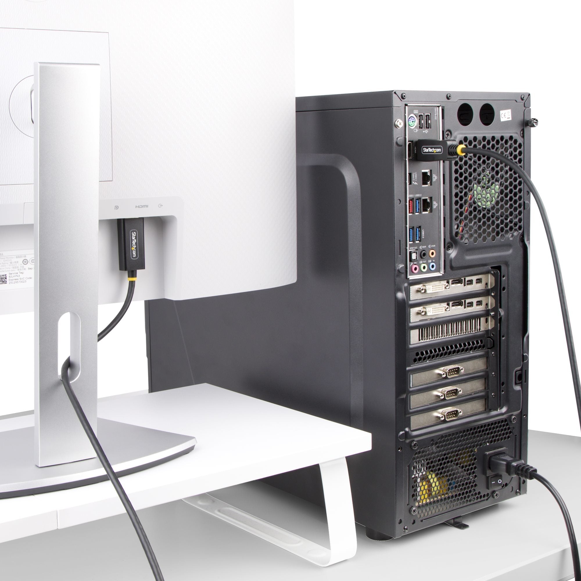 Adaptador Startech.Com Displayport A Hdmi De 2m - 4k 60hz Con Hdr - Cable Dp A Hdmi 2.0b - Conversor Activo De Vídeo - Convertidor Displayport A Hdmi