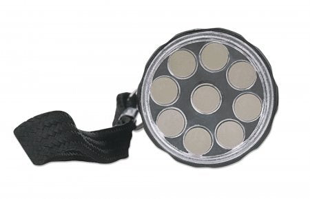 Linterna Led De Aluminio - 3 Piezas Salida Brillante De 45 Lúmenes, Nueve Led, Formato Compacto, Tres Antorchas, Negro