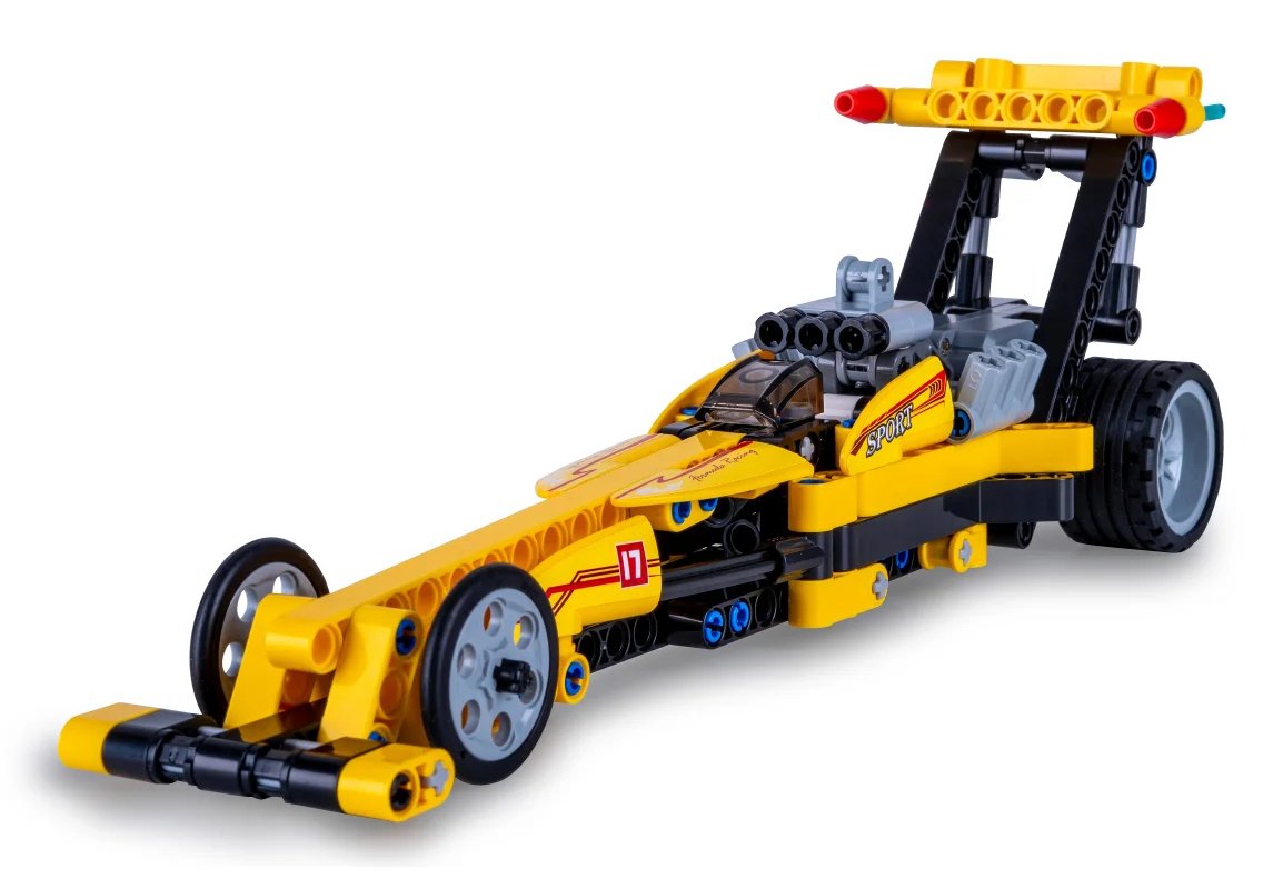 Jamara Cada Drag Racing 1:24 Bricks Amarillo