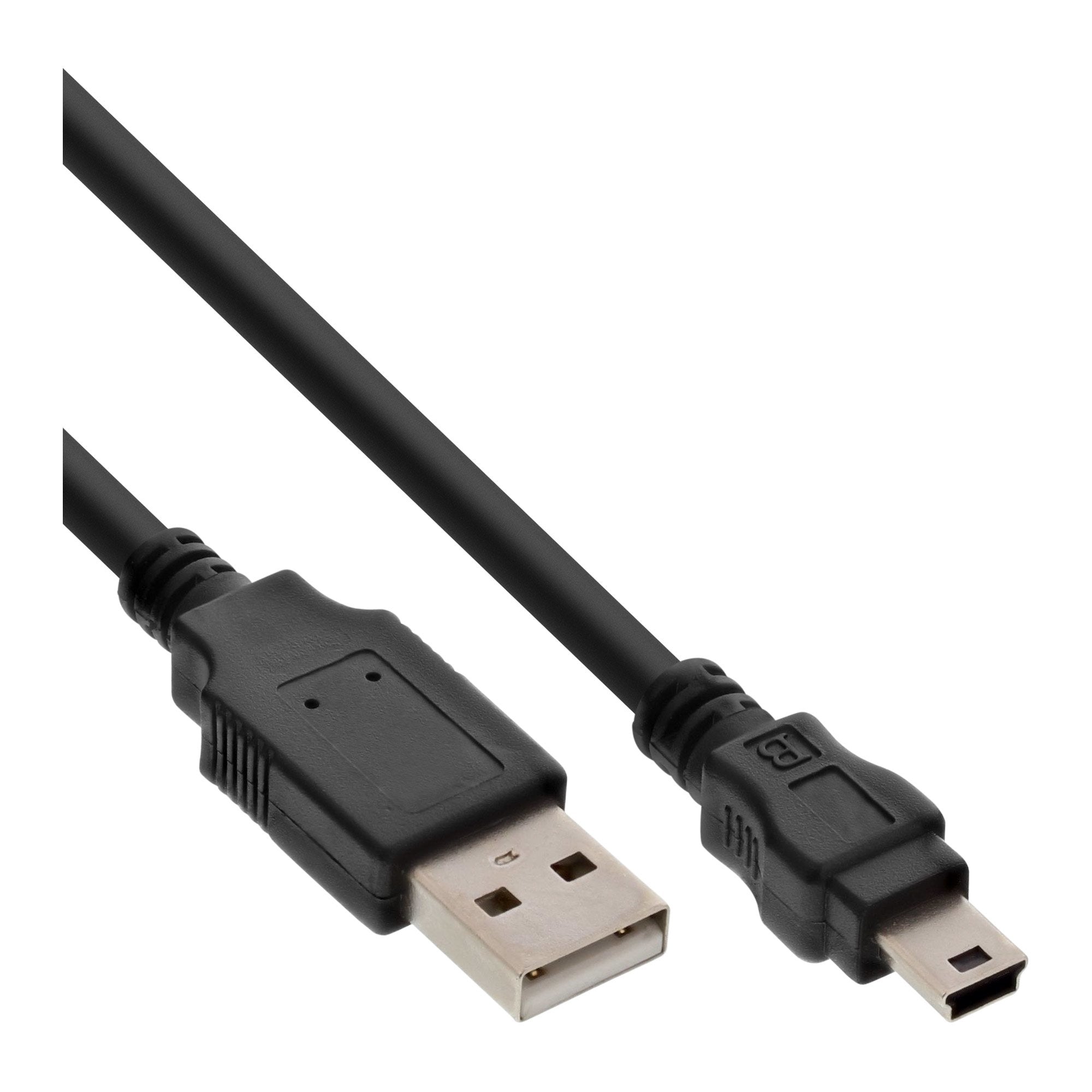 Inline Usb 2.0 Mini Cable Tipo A Macho A Mini-B Macho 5pin Negro 1m