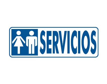 Archivo 2000 Señal "Servicios" 175x65 Pvc Gris