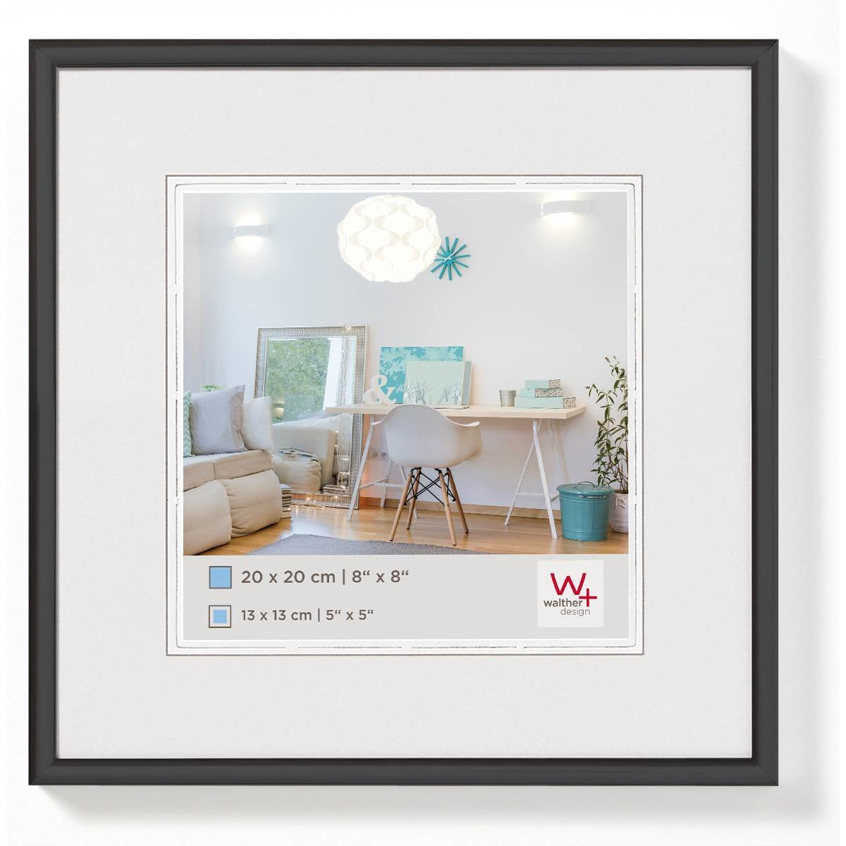 Walther Design Kv220b Marco Negro Expositor De Pie Retroiluminado