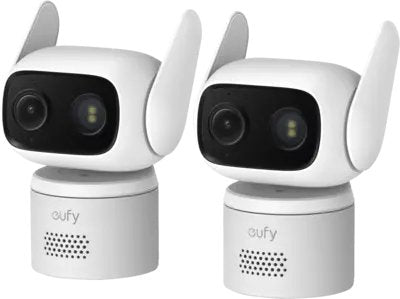 Anker Innovations Eufy Wiredcam C31 2-Cam Pack, Cámara De Seguridad Ip, Interior & Exterior, Inalámbrico, Blanco, 360°, 130°