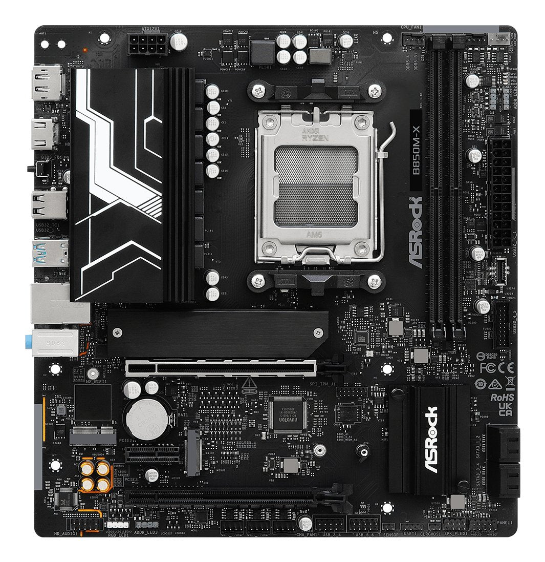 Placa Base Asrock B850m-X Am5 Matx Hdmi Dp Ddr5