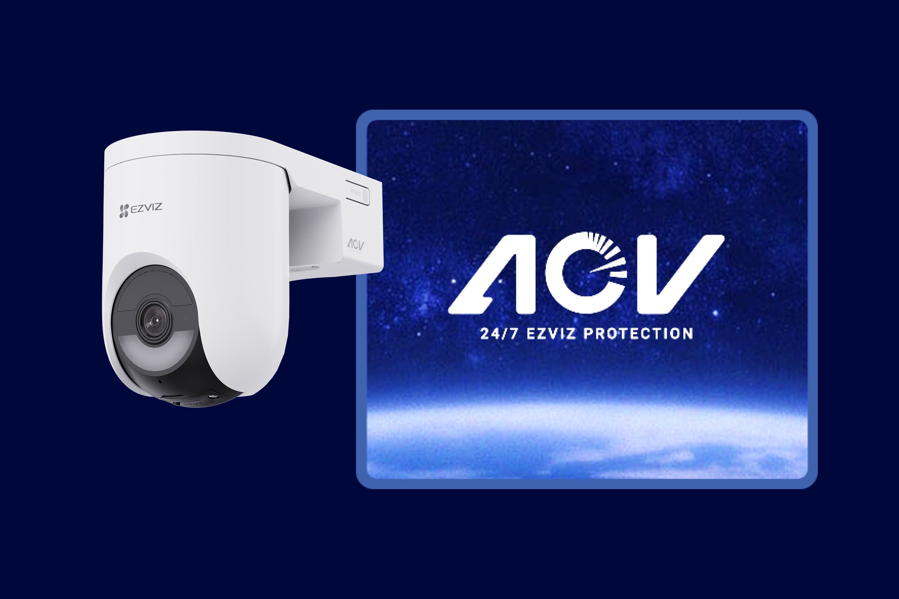 Ezviz Camara Wifi Exterior Hb8 2k+ 4mp Panoramica/Inclinacion Con Bateria