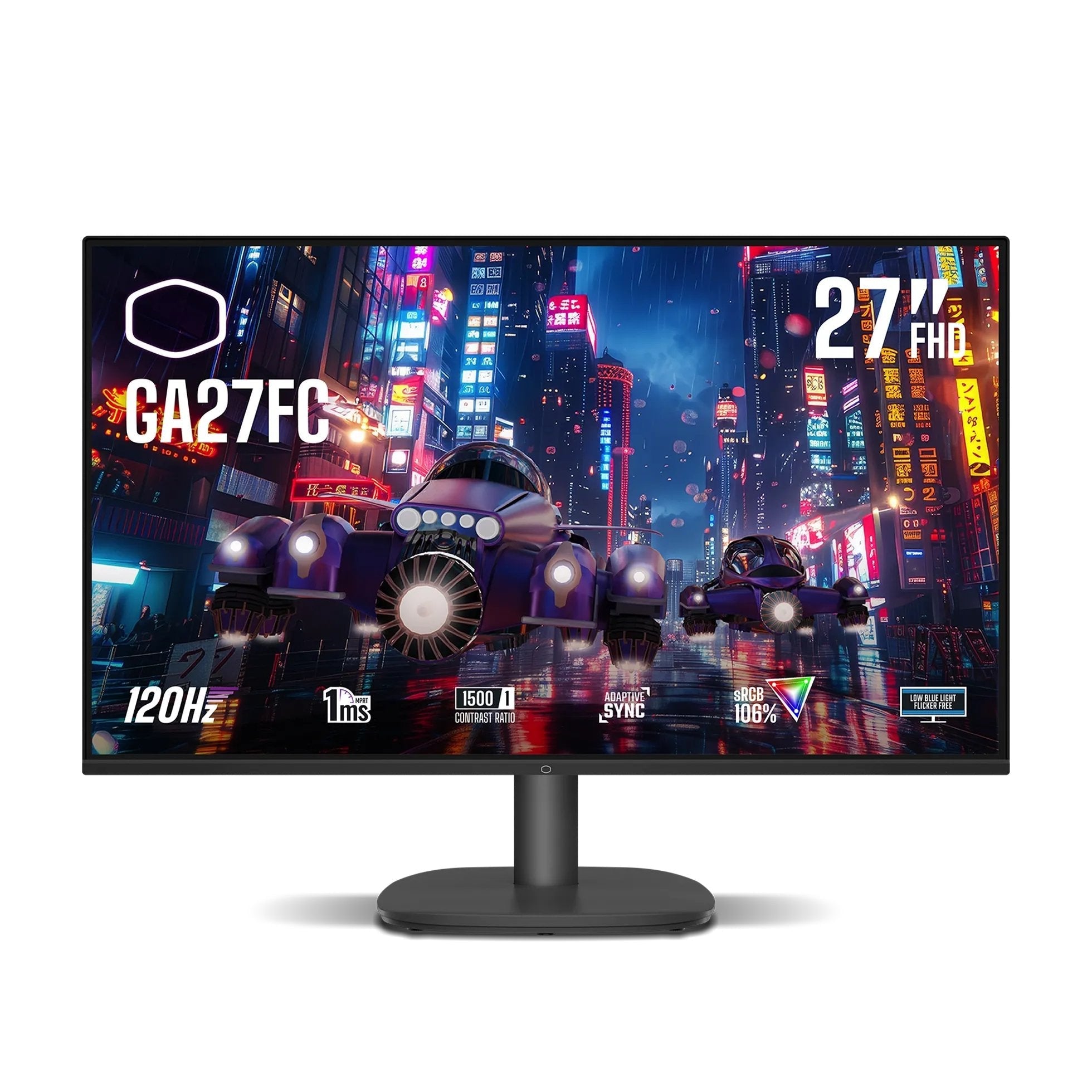 Cooler Master Ga27fc (68.5 Cm (27 Zoll), Negro, Fullhd, Ips, Adaptive-Sync, 120hz Panel) Cmi-Ga27fc-Eu