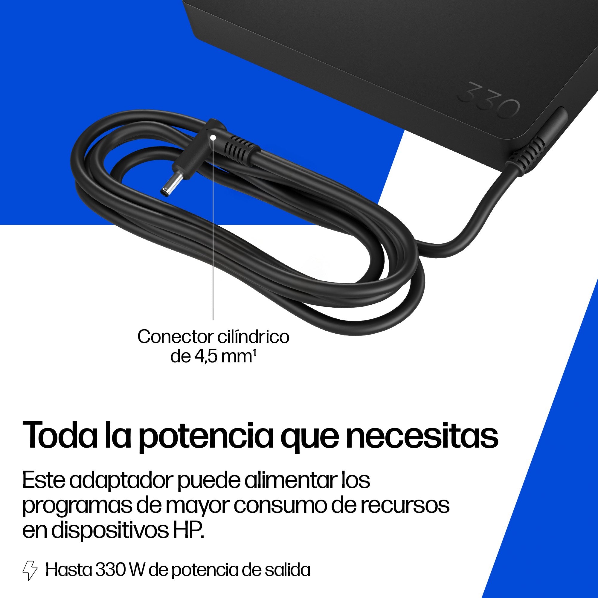 EAN 0199251042478 - HP 330W Smart AC Adapter adaptador e inversor de corriente Interior Negro imagen 6
