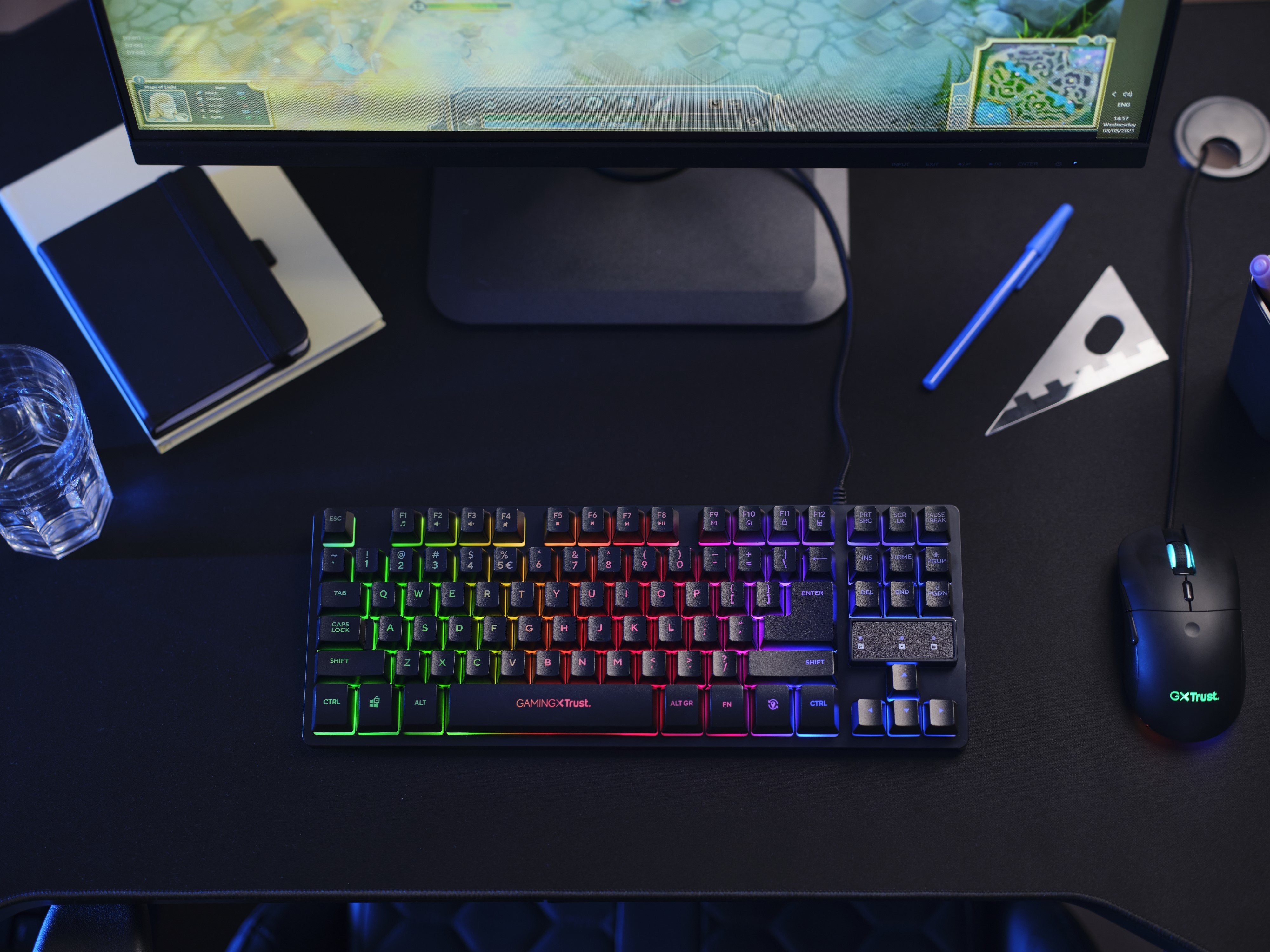 EAN 8713439236989 - Trust GXT 833 Thado teclado Juego USB Holandés Negro, Plata imagen 6