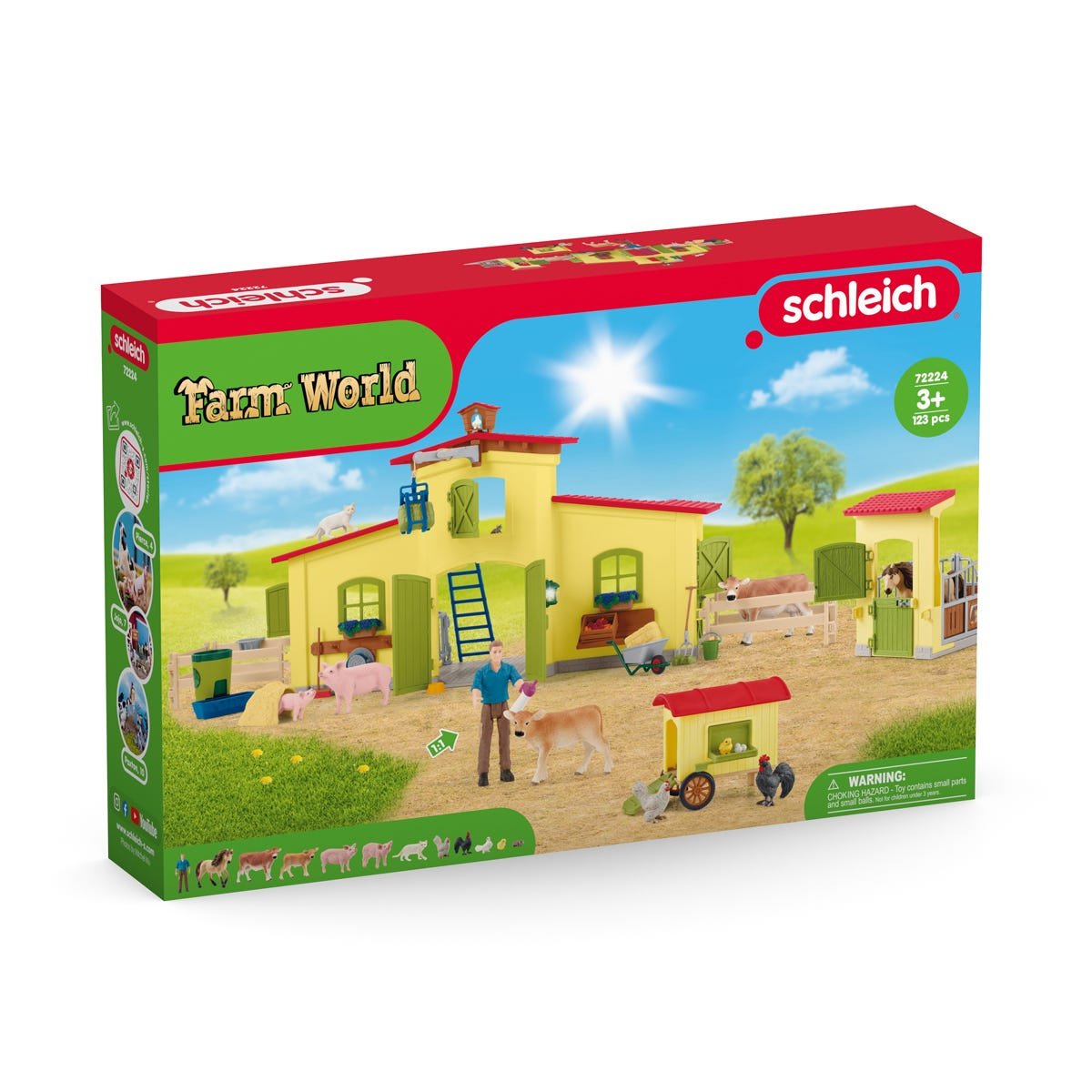 Schleich Farm World Farm Mit Hühnerstall Und Pferdestall 72224