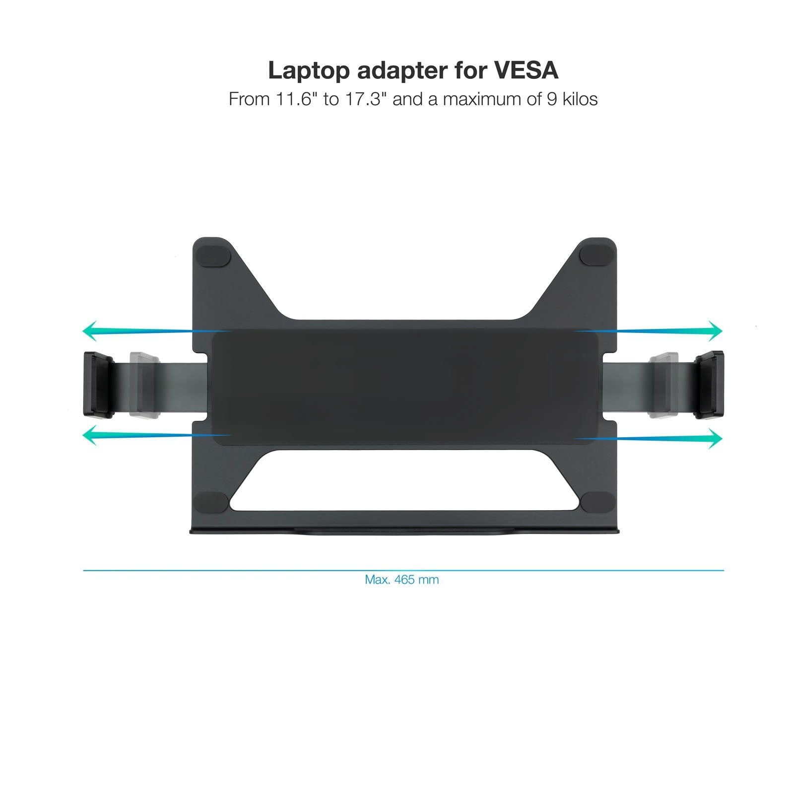 EAN 8433281012240 - TooQ TQLH1117-B soporte para ordenador portátil Soporte articulado con bandeja para ordenador portátil Ne imagen 2