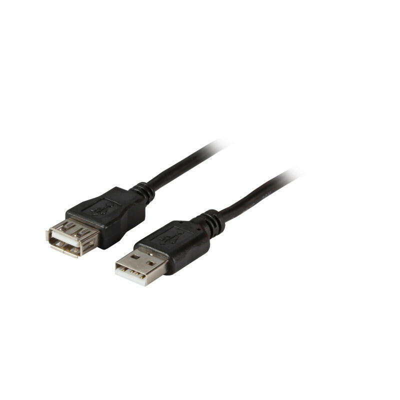 Efb Usb2.0 Verlängerungscable A-A,St-Bu,3m,Schwarz,Class