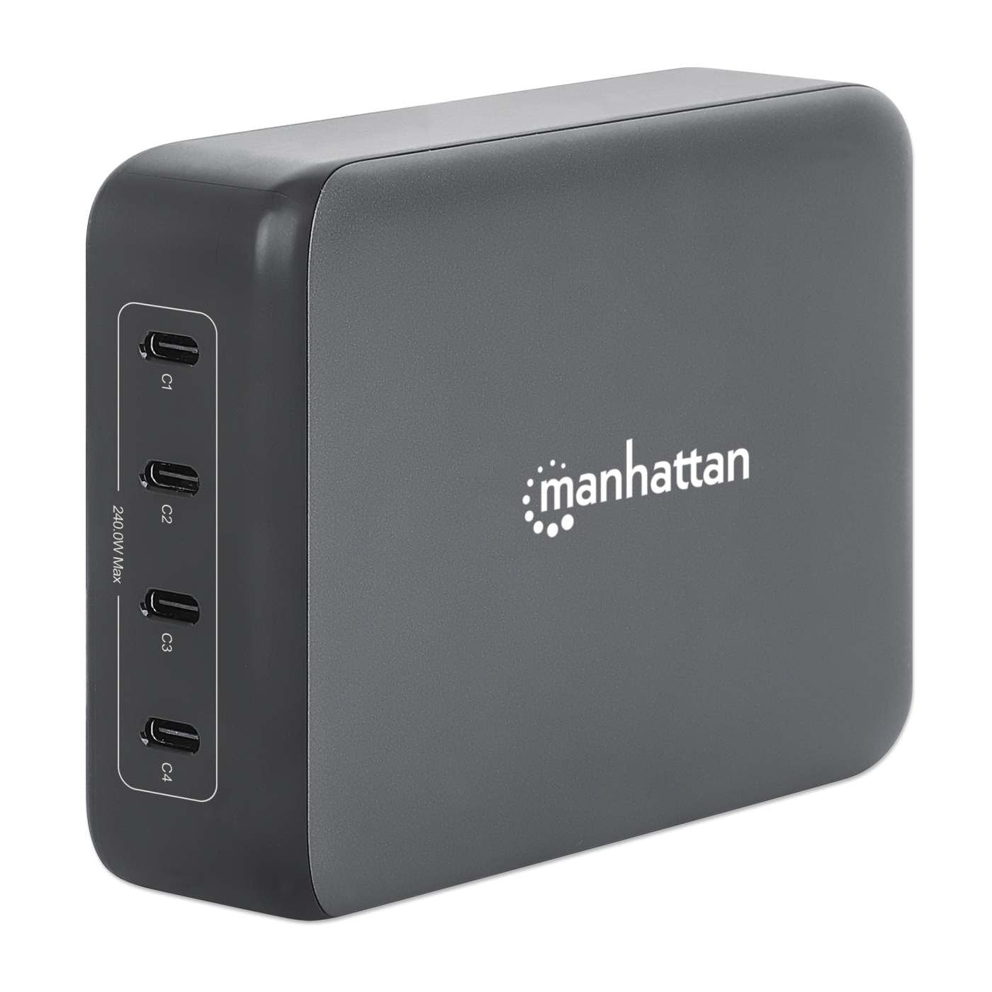 Manhattan 4-Port Gan Usb Power Delivery-Lademation 240w