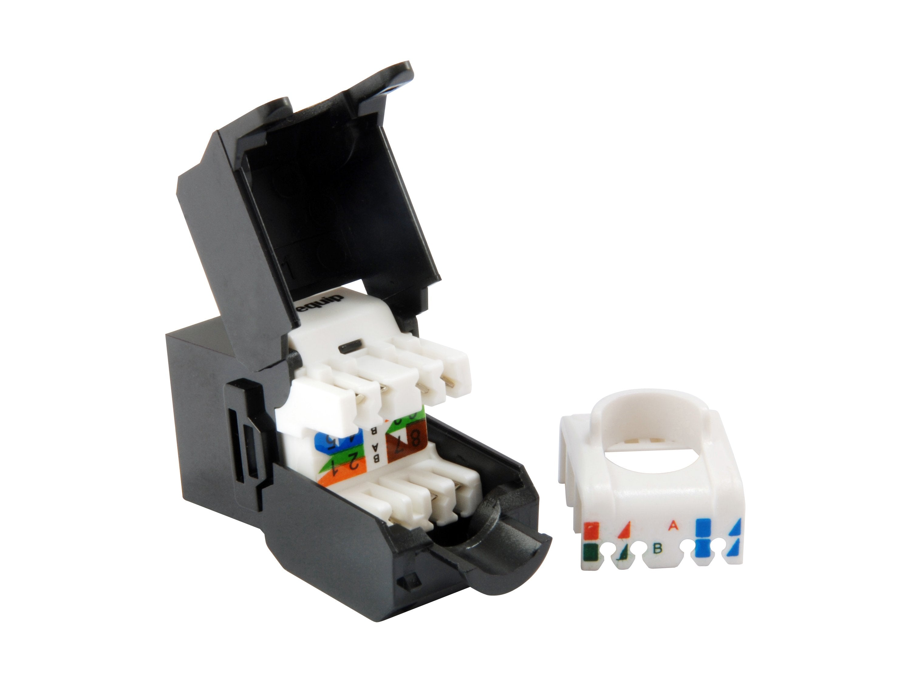 Equip Kit 8 Uds Conector Hembra Rj45 Utp Cat6a Panel Keystone Tool Free Ref- 769226