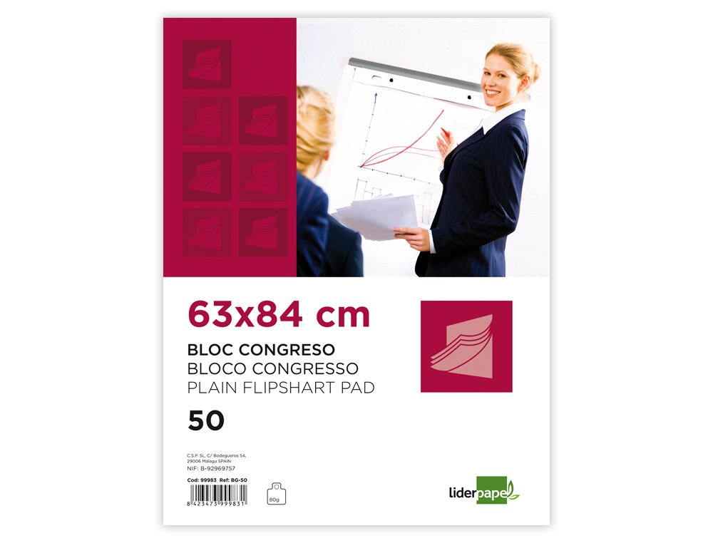 Bloc Congreso 63x84 Cm 50h 80g/M