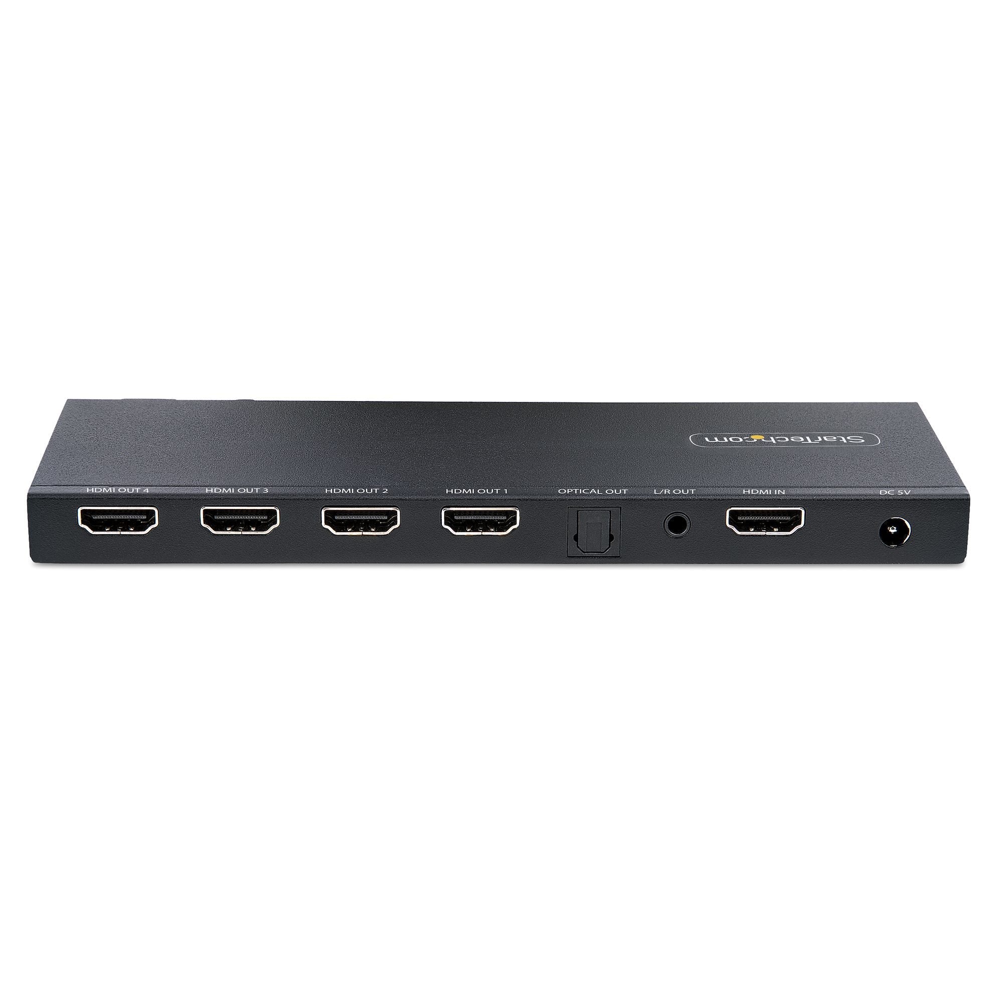 4-Port Hdmi Splitter - 4k 60hz Perp Built-In Scaler