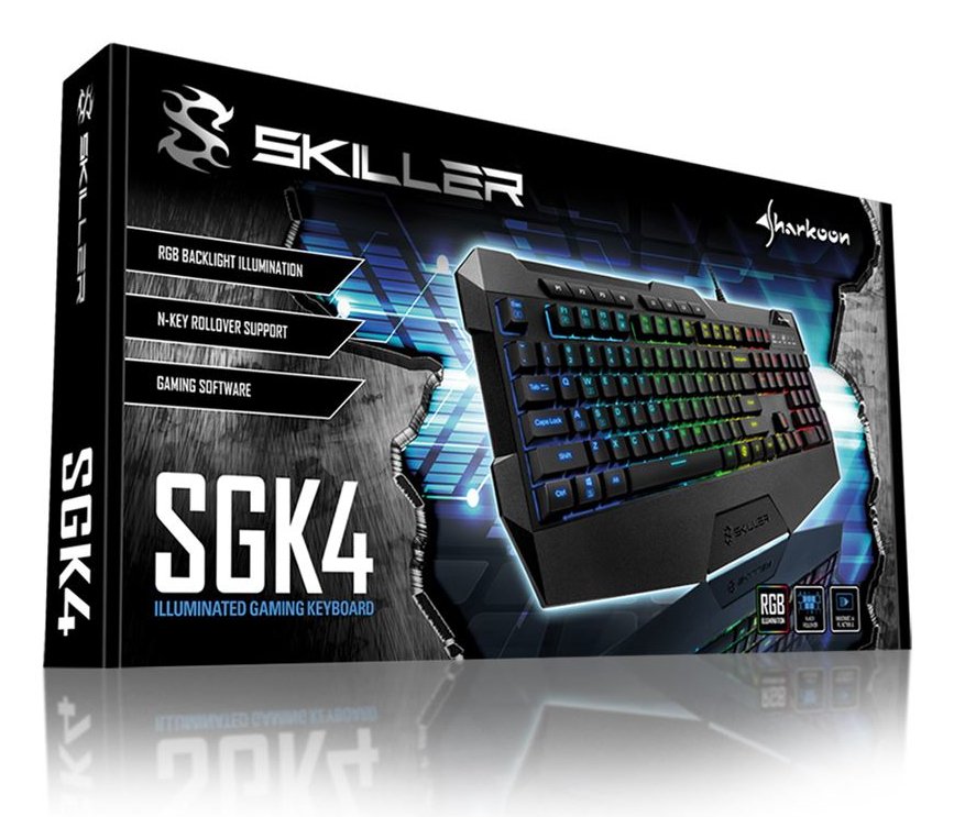 EAN 4044951020454 - Sharkoon SKILLER SGK4 teclado Juego USB QWERTZ Alemán Negro imagen 4