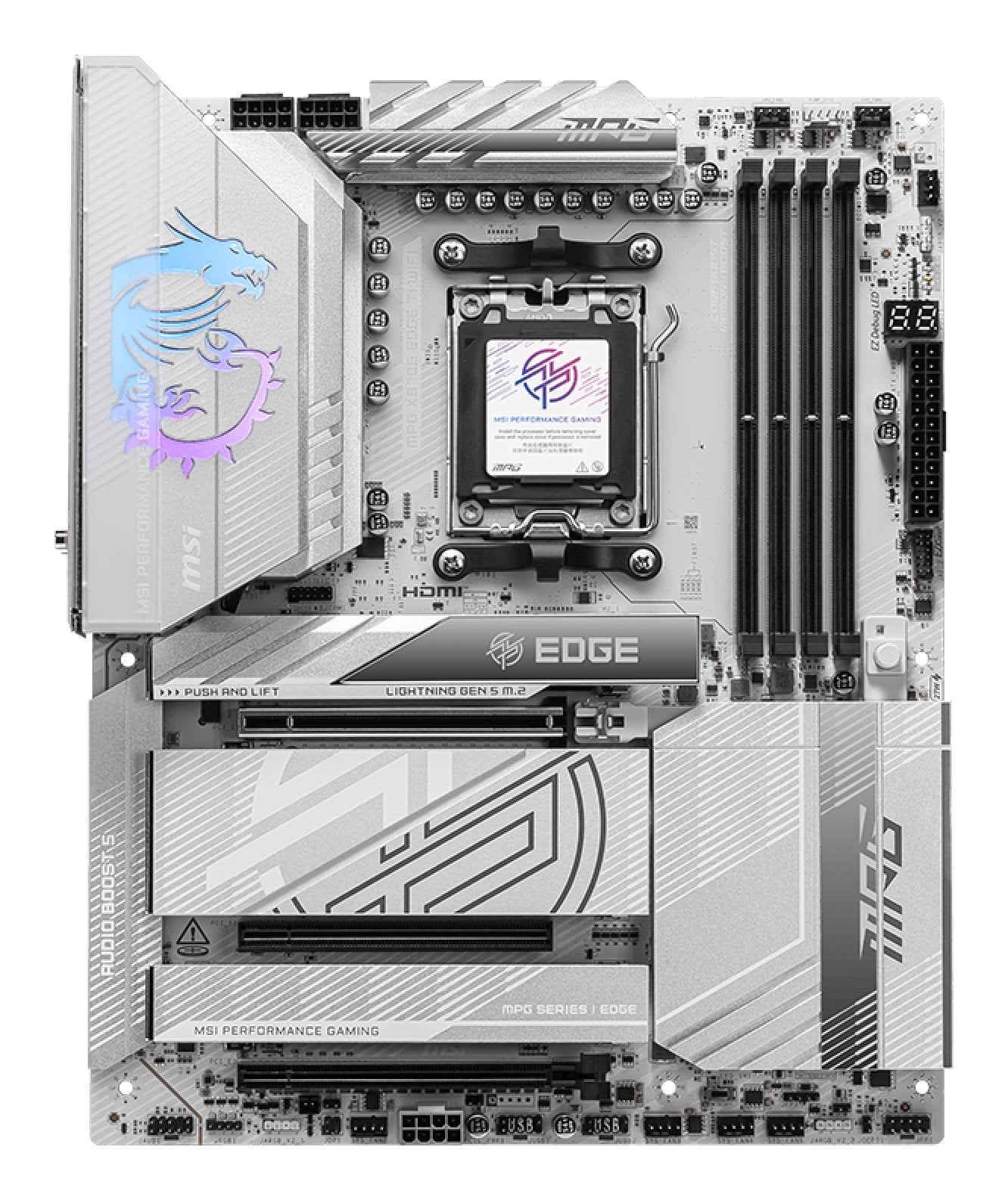 EAN 4711377290630 - MSI MPG X870E EDGE TI WIFI placa base AMD X870E Zócalo AM5 ATX imagen 2