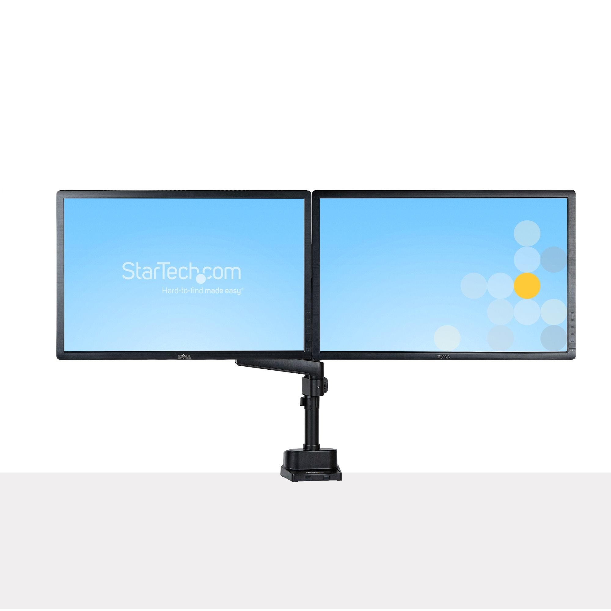 EAN 65030892537 - StarTech.com ARMDUALPIVOT soporte para monitor 81,3 cm (32") Escritorio Negro imagen 3
