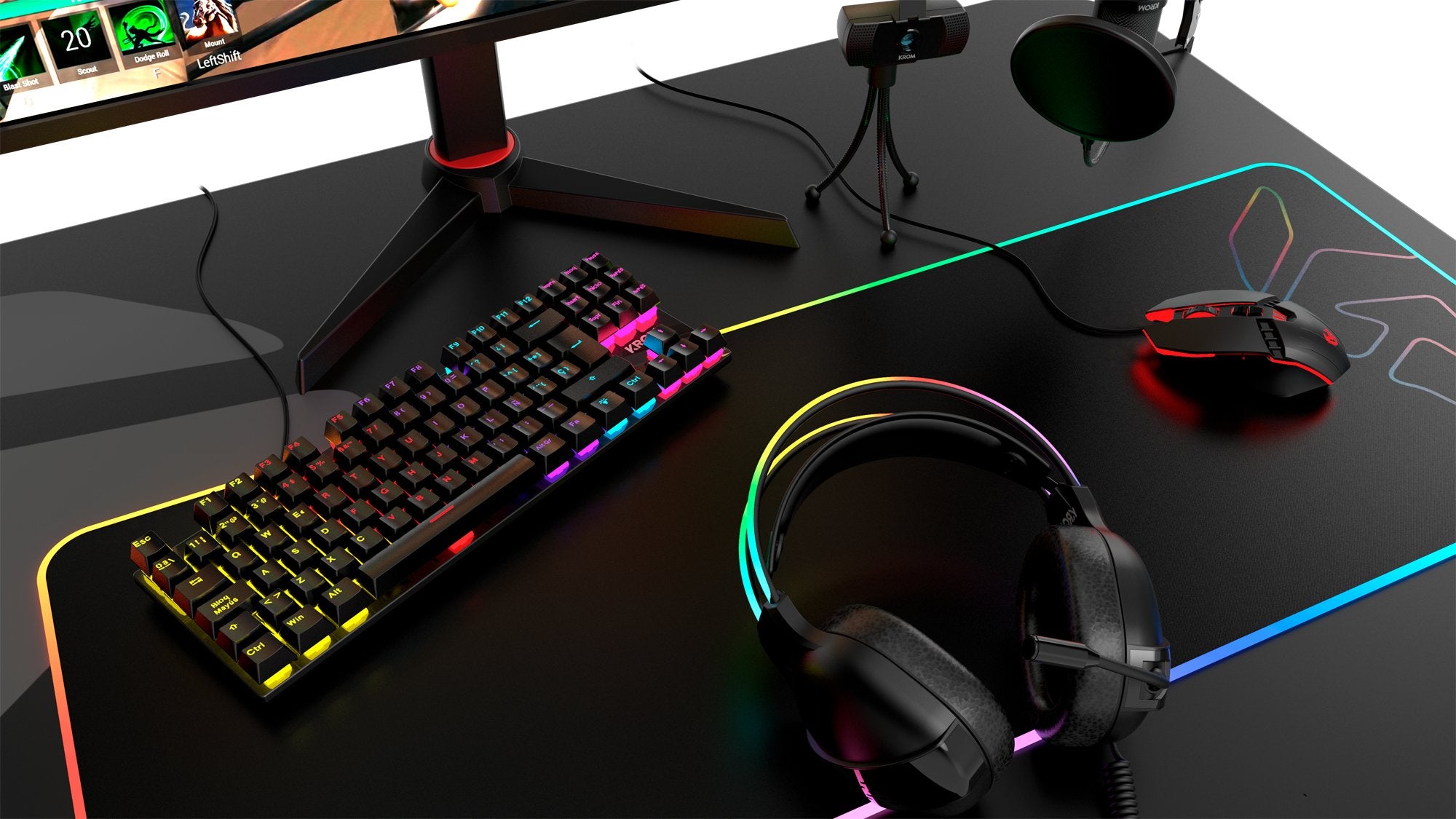 EAN 8436587972713 - Krom Kasic TKL teclado Juego USB Negro imagen 8