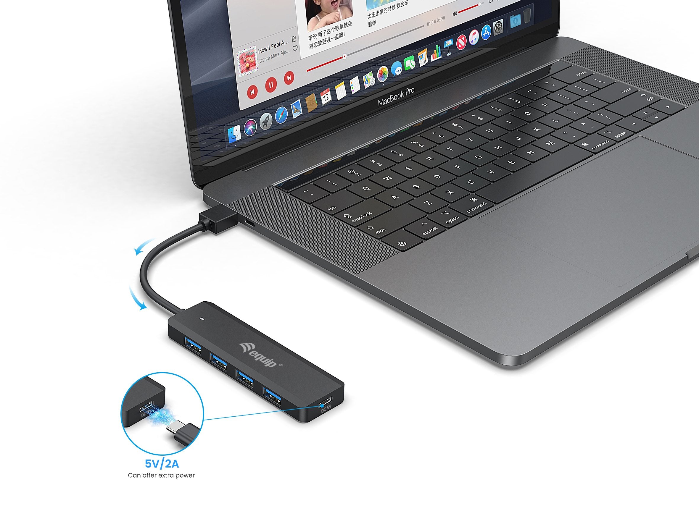 EAN 4015867229446 - Equip 128959 hub de interfaz USB 3.2 Gen 1 (3.1 Gen 1) Type-A 5000 Mbit/s Negro imagen 4