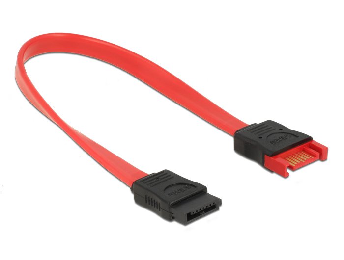 Delock Sata 6 Gb S Verlängerungscable 20 Cm Rot