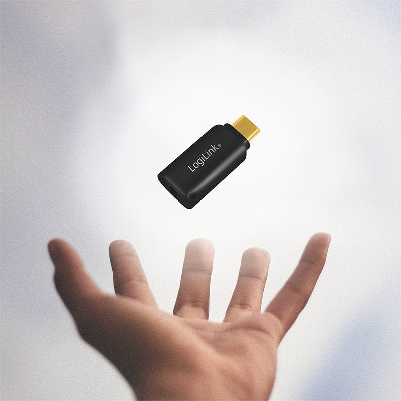 Logilink Ua0356 Adaptador Usb-C A Jack 3,5 Mm Negro