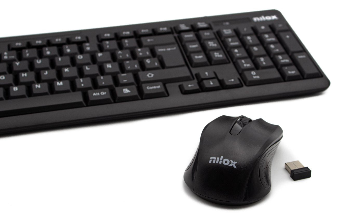 Nilox Teclado + Raton Wireless Esp Negro