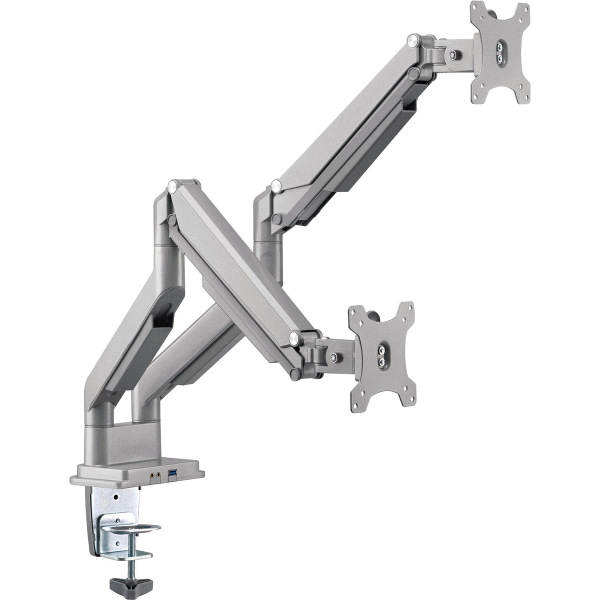 Soporte De Escritorio Inline Con Elevador Y Usb 3.0, Móvil, Para Dos Pantallas De Hasta 81 Cm (32") Máx. 9 Kg