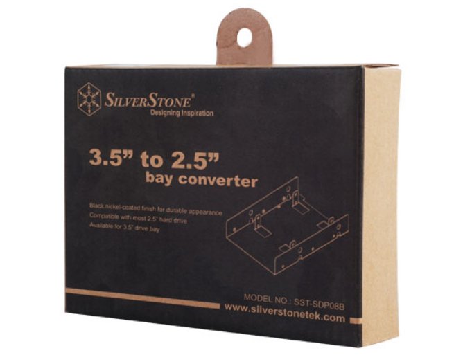 EAN 4710713968813 - Silverstone SST-SDP08B panel bahía disco duro 8,89 cm (3.5") Negro, Níquel imagen 3