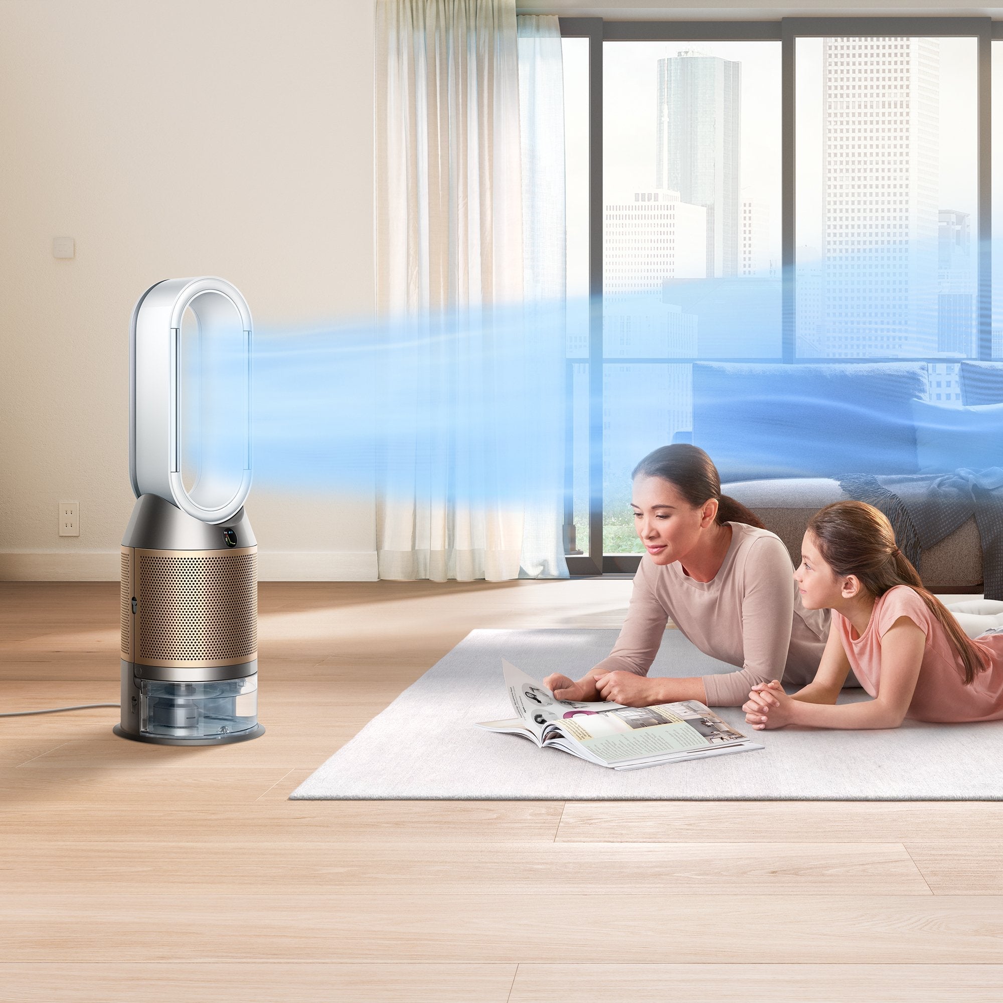 Dyson Purifier Humidify+Cool Formaldehyde 62,4 Db 40 W Blanco, Oro