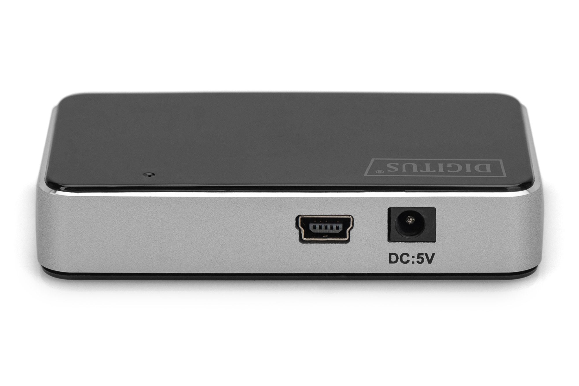EAN 4016032306535 - Digitus DA-70220 hub de interfaz USB 2.0 Mini-B 480 Mbit/s Negro, Plata imagen 5