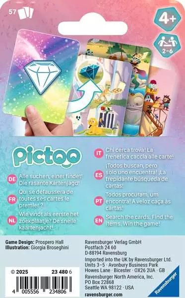 Ravensburger Pictoo Fantasy, Juego De Cartas 23480
