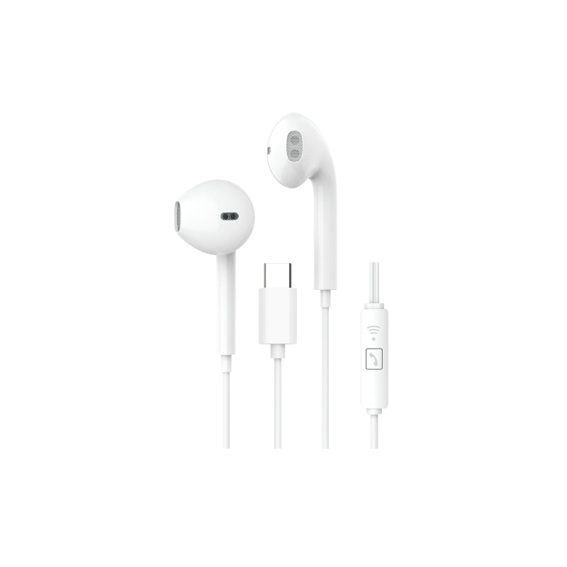 Eighht Auricular Con Micro Usb-C Blanco