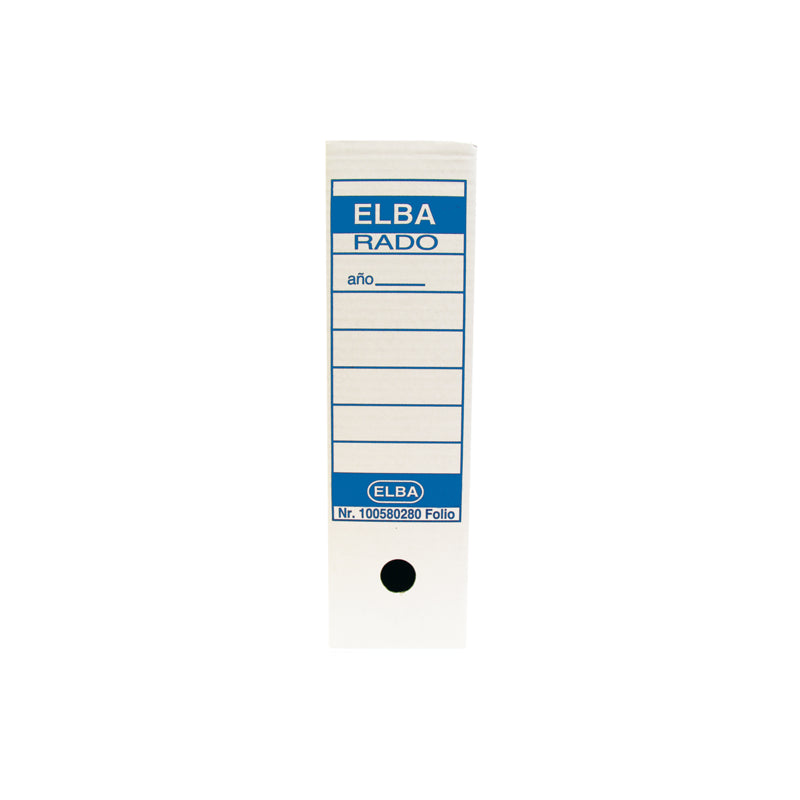 Elba Caja De Archivo Definitivo Folio Prolongado - Resistente Y Duradera - Ideal Para Organizar Documentos - Diseño