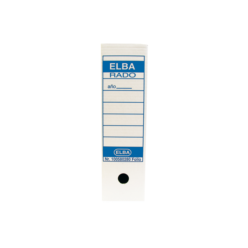 Elba Caja De Archivo Definitivo Folio Prolongado - Resistente Y Duradera - Ideal Para Organizar Documentos - Diseño