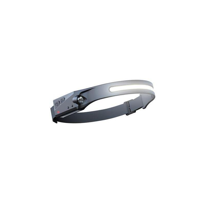 Elbat Led Recargable Por Usb - 350lm - 6500k - Interruptor On/Off - Boton Sensor De Manos - Bateria Litio 1200mah - Cable De Carga Tipo C Incluido - Ip44 - 4 Modos - Autonomia Hasta 8 Horas - Color Negro