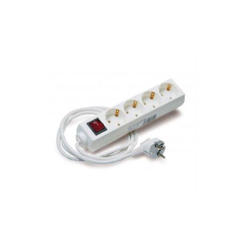 Elbat Regleta Alimentacion - 4x Schukos - Interruptor On/Off - Cable De 1.50m