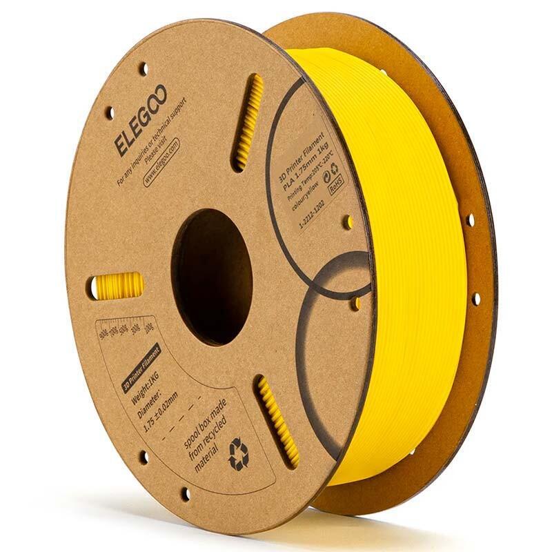 Elegoo Pla Amarillo Para Impresoras 3d Fdm - Filamento 1.75mm Bobina De 1kg