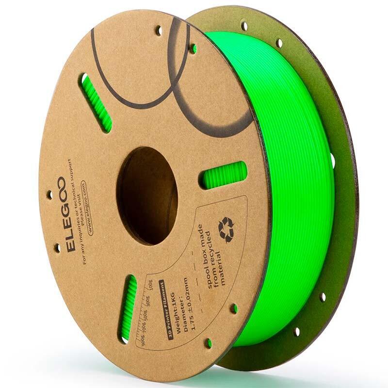 Elegoo Pla Verde Para Impresoras 3d Fdm - Filamento 1.75mm Bobina De 1kg