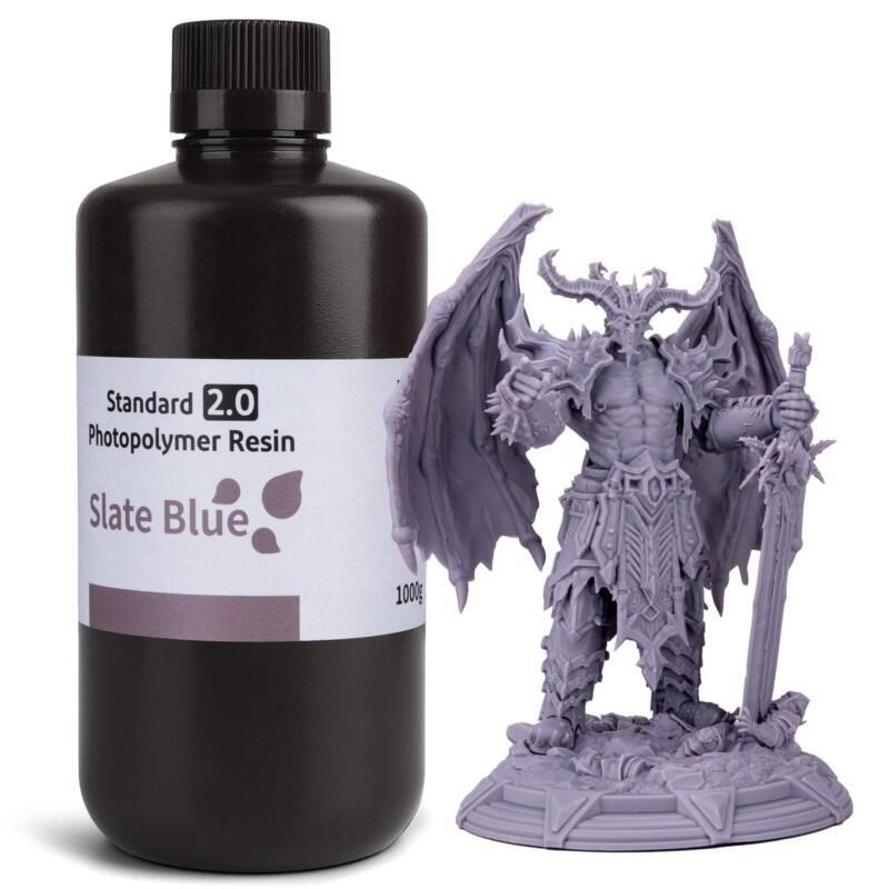 Elegoo Resina Estándar V2.0 Color Azul Pizarra Para Impresoras 3d De Resina Lcd - 1kg