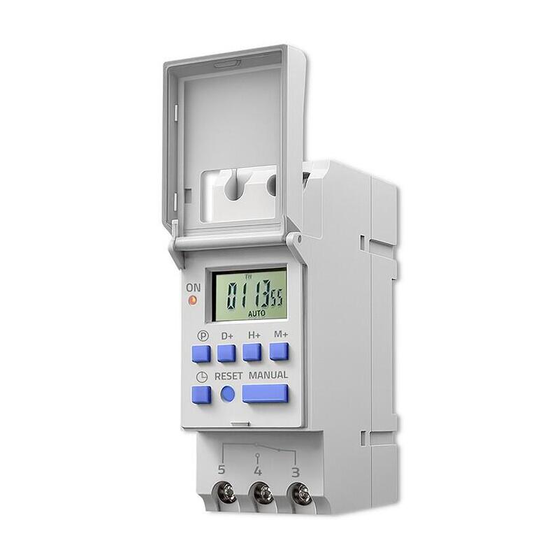 Elektroniczny Programator Czasowy Timer Na Szyne Din Z Wbudowan Bateri Harmonogram 7 Dni 16 Programów