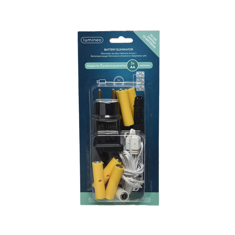 Eliminador De Pilas 4,5v Para Interior De Productos Con 3xaa Para Conectar 3 Productos