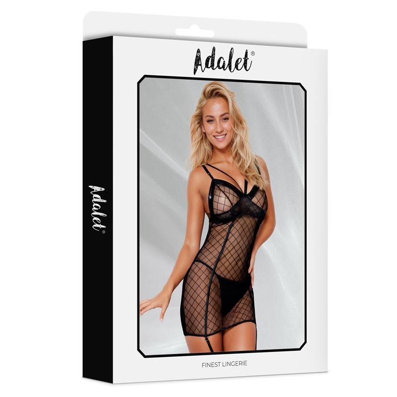 Eliza Babydoll Con Liguero Talla (Interno):S/M
