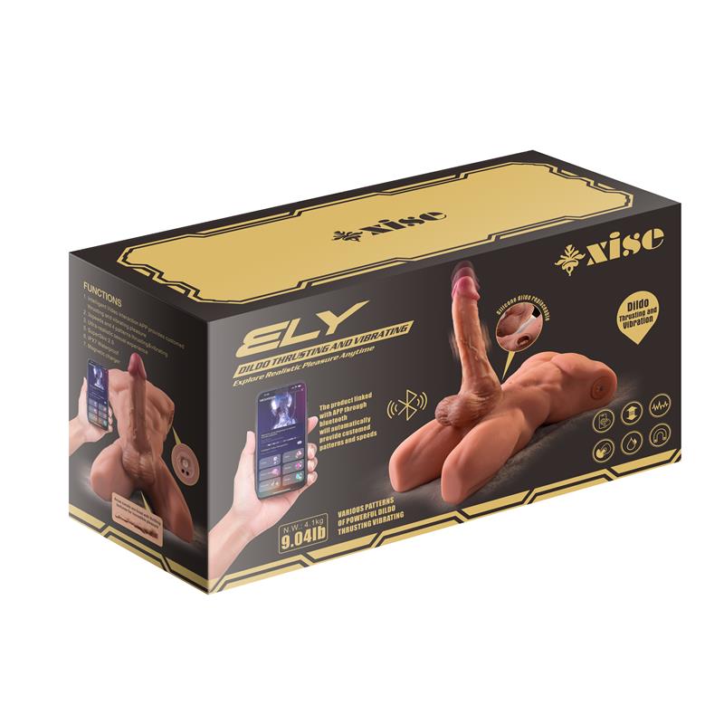 Ely Torso Con Dildo Desmontable, Thrusting Y App 4.1 Kg