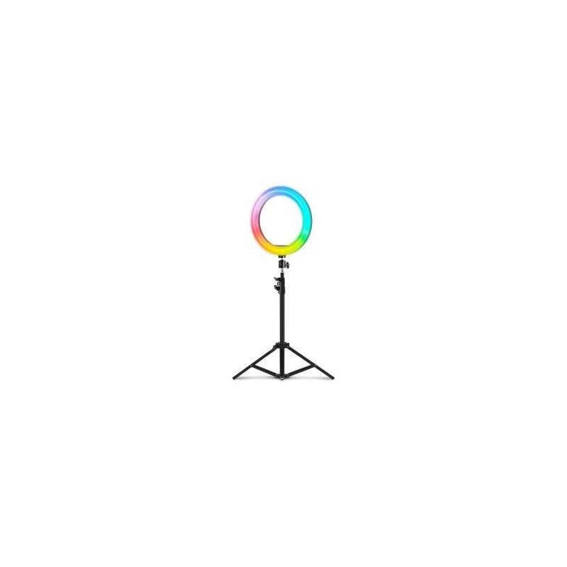 Embalaje Dañado/Desprecintado (Km0) Anillo De Iluminacion Profesional Mars Gaming Argb Con 35 Modos Soporte Smartphone Tripode Pro